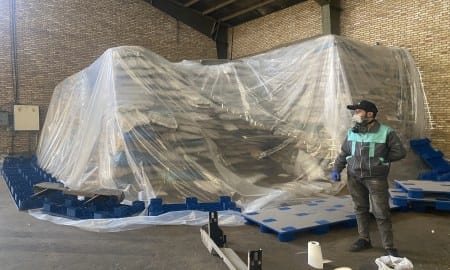 گازدهی برنج و غلات در انبار و سیلو | ضدعفونی تخصصی با گاز فسفین 4 Complete vacuuming of rice for fumigation